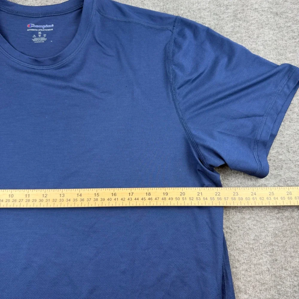 Champion T-Shirt Men's XL Blue Short Sleeve Performance Mesh Top CHP160 AN - Picture 4 of 6